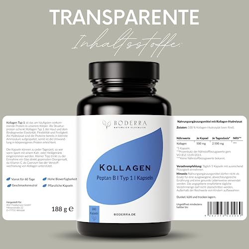 Kollagen-Kapseln BODERRA Collagen Kapseln hochdosiert