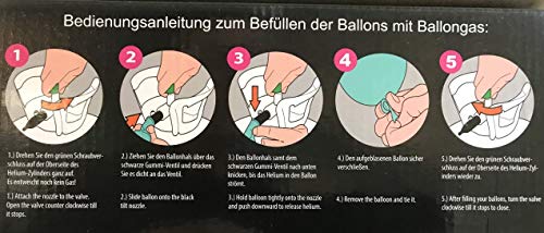 Heliumflasche Carpeta BALLONGAS FÜR 50 Luftballons, 50 Ballons