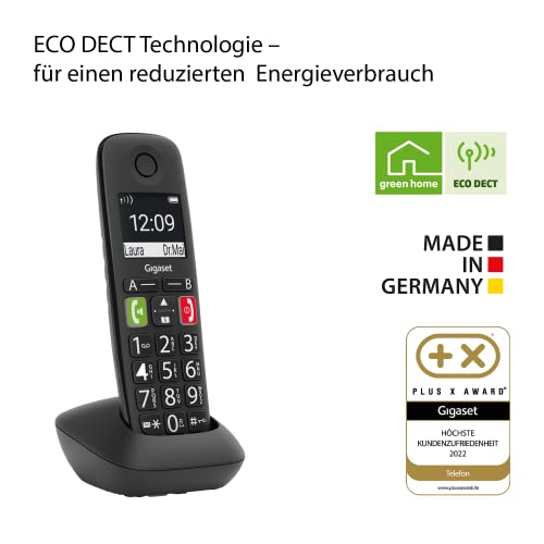 Seniorentelefon Gigaset E290HX – DECT-Mobilteil mit Ladeschale