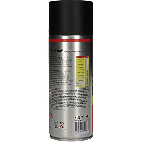 Lackspray NIGRIN , 400 ml, mattschwarzer Autolack