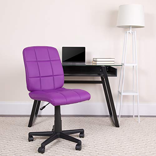 Drehstuhl Flash Furniture Mid-Back Quilted Vinyl Swivel Task Chair