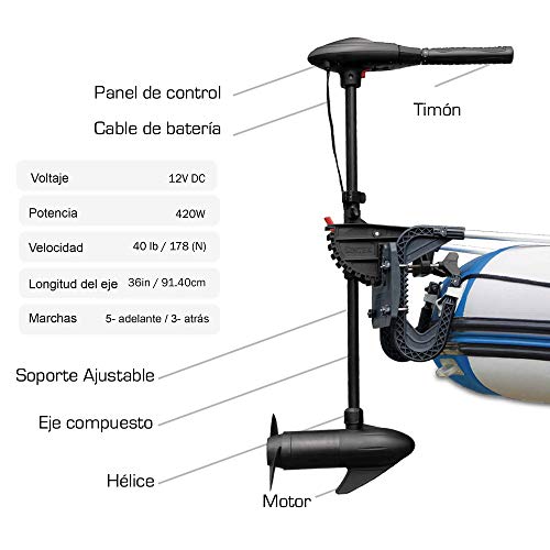 Elektro-Außenborder Intex Trolling Motor, mit Batterieanzeige