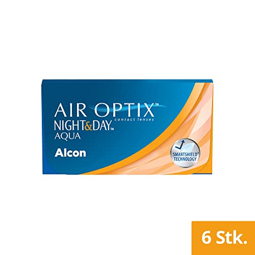 Monatslinsen Air Optix Night & Day Aqua weich, 6 Stück, BC 8.6 mm