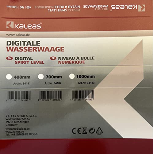 Wasserwaage 1m KALEAS Professional Digitale Wasserwaage