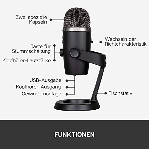 USB-Mikrofon Logitech for Creators Blue Yeti Nano Premium