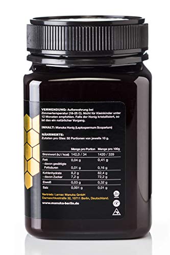 Manuka Honig Larnac 420+ MGO aus Neuseeland, 500g