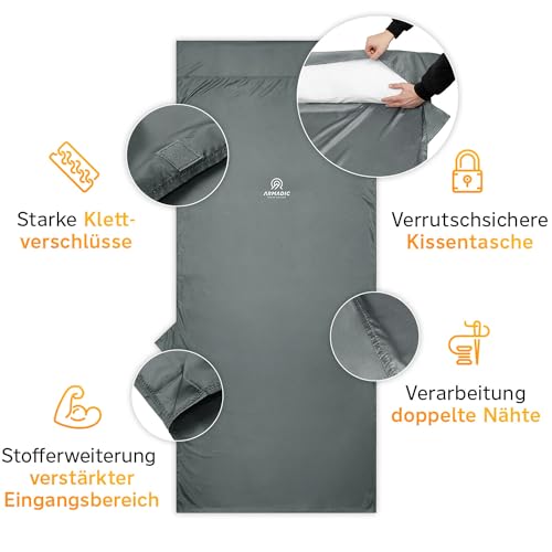 Schlafsack kleines Packmaß Armadic ® Hüttenschlafsack