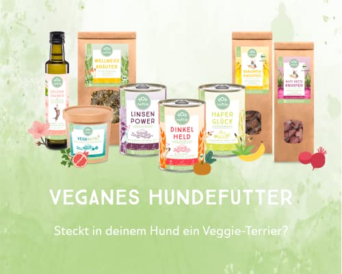 Veganes Hundefutter naftie Bio Linsen Power, Nassfutter Menü