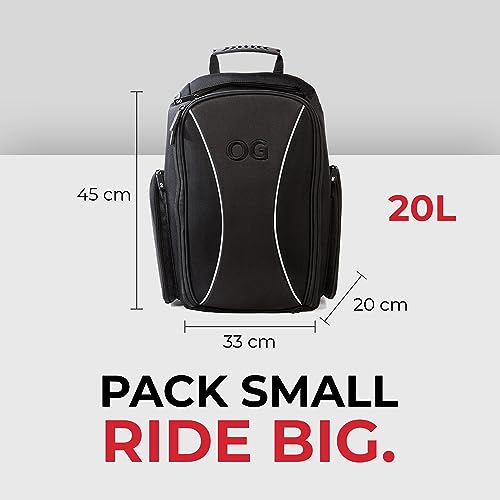 Motorradrucksack OG Original Motorrad Rucksack GO Schwarz