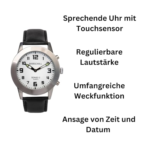 Sprechende Armbanduhr Marschall Senso Deutsch sprechende