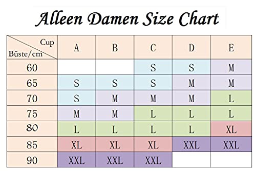 Trägerloser BH Alleen Damen Trägerlos Gepolster BH Atmungsaktiv