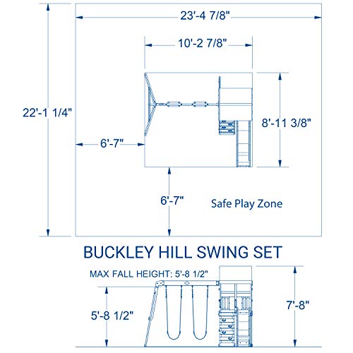 Spielturm Backyard Discovery Buckley Hill aus Holz | XXL Spielhaus