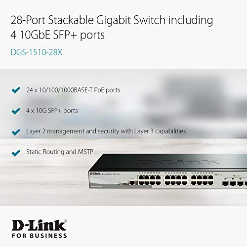 D-Link-Switch D-Link DGS-1510-28X Smart Managed Gigabit Stack