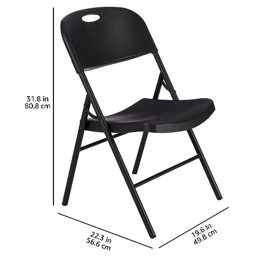 Klappstuhl Amazon Basics Klappbarer Kunststoff-Stuhl, 157.5 kg