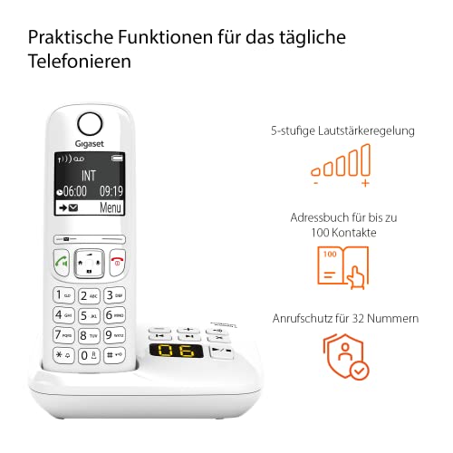 Schnurloses Telefon mit Anrufbeantworter Gigaset AS690A