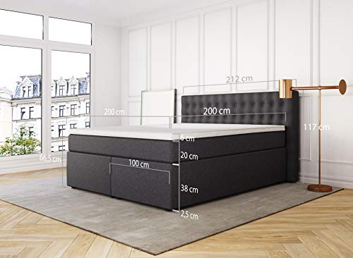 Boxspringbett 200 x 200 cm Betten Jumbo King