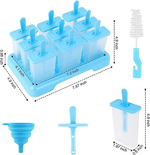 Eisform Alinana Eis am Stiel, 9 Wiederverwendbare, DIY Eis