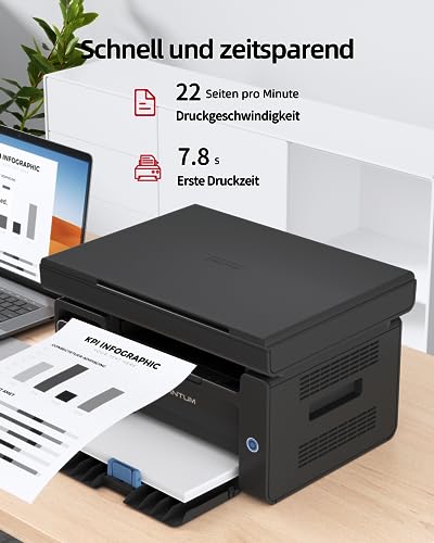 Laserdrucker-WLAN PANTUM M6500NW Multifunktions-Laserdrucker