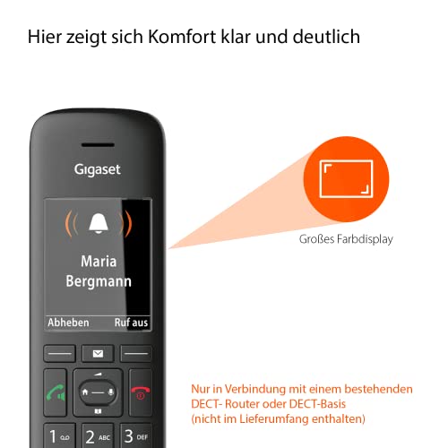 Schnurloses Telefon Gigaset C570HX, DECT-Mobilteil, Ladeschale