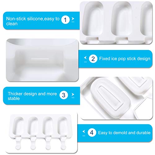 Eis-am-Stiel-Formen Sinnsally Eisformen Silikon