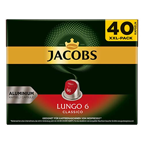 Kaffeekapseln Jacobs Lungo 6 Classico, Nespresso kompatibel