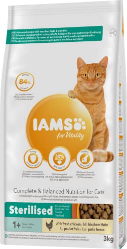 IAMS-Katzenfutter Iams Sterilised Katzenfutter trocken mit Huhn