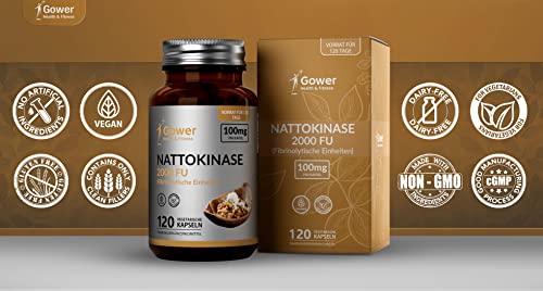 Nattokinase Gower Health & Fitness GH 100mg Kapseln