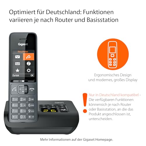 IP-Telefon Gigaset Comfort 520A, Schnurloses DECT-Telefon