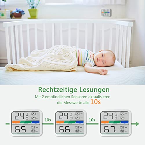 Min-Max-Thermometer LIORQUE Digitales Thermometer Innen