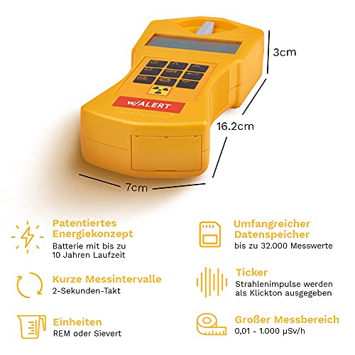 Geigerzähler GAMMA-SCOUT Alert | für Radioaktivität