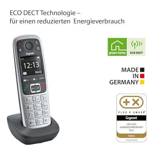 IP-Telefon Gigaset E560HX, DECT-Mobilteil mit Ladeschale