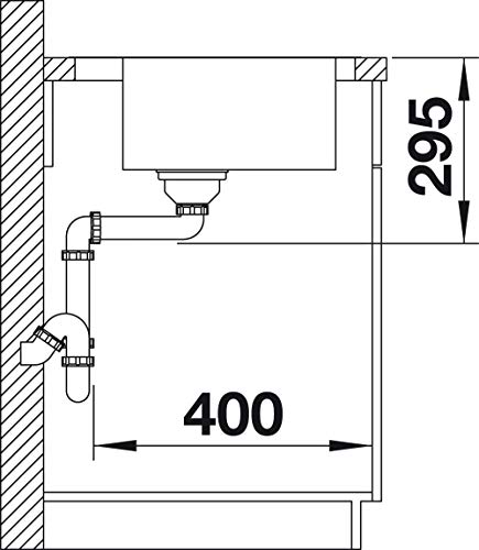 Küchenspüle BLANCO DIVON II 5 S-IF Edelstahl, Einbau