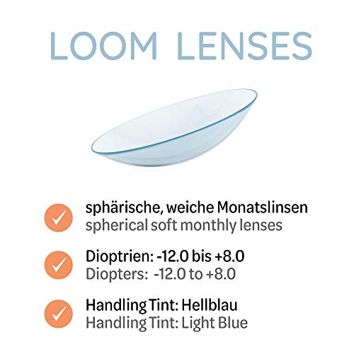 Monatslinsen LOOM Lenses weich, 3 Stück | BC 8.6 | DIA 14.2