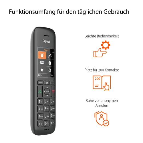 Schnurloses Telefon Gigaset C570HX, DECT-Mobilteil, Ladeschale