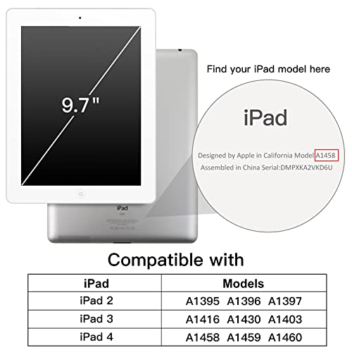 Tablet-Hülle JETech Hülle für iPad 4, iPad 3 und iPad 2