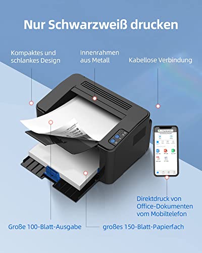 Laserdrucker-WLAN PANTUM P2502W Schwarzweiß-Laserdrucker