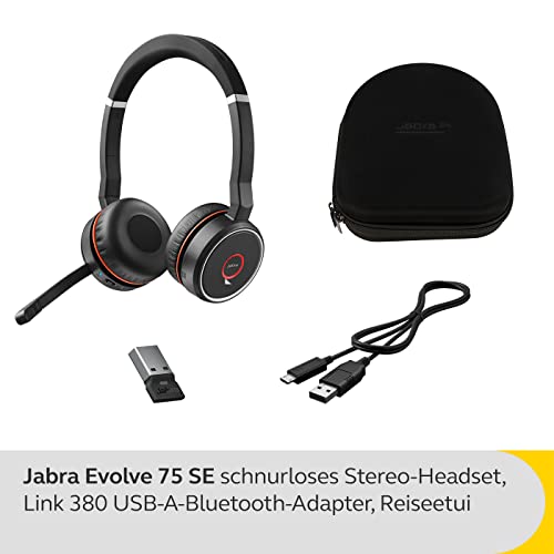 Jabra-Headset Jabra Evolve 75 SE Schnurloses Stereo-Headset