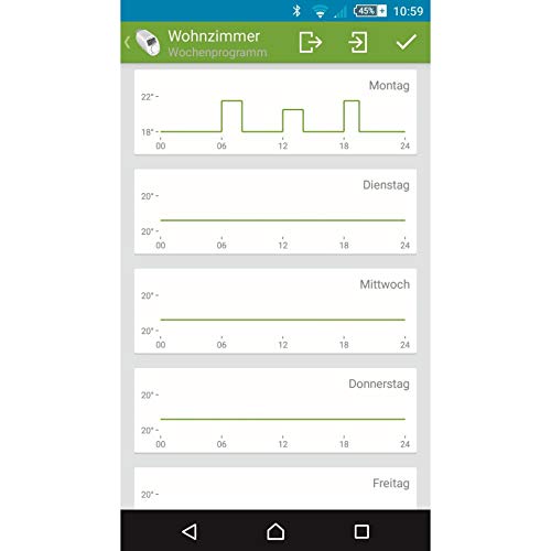 Smart-Home-Heizkörperthermostat eqiva Bluetooth Smart