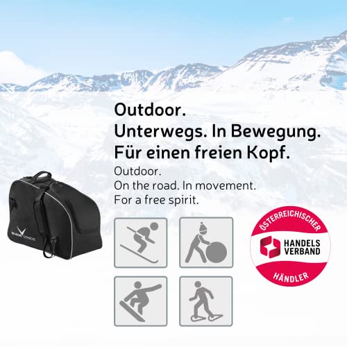 Skischuhtasche mit Helmfach Black Crevice Skischuhe, Helmtasche