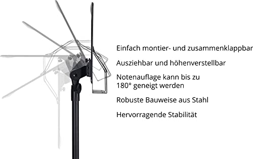 Notenständer Pronomic OS-01P Orchesterpult Lochblech Ständer