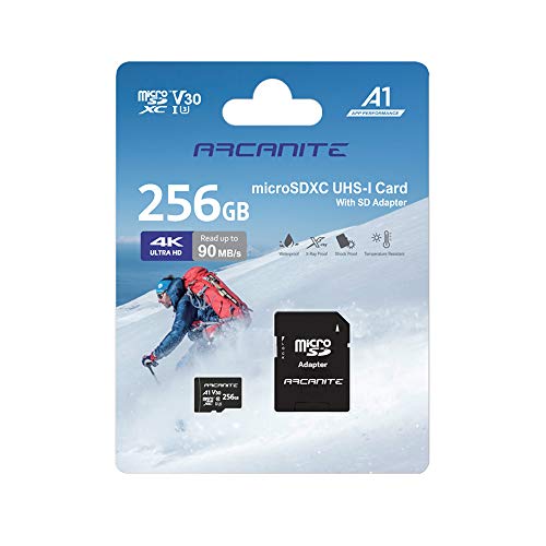 Micro-SD-256GB ARCANITE 256 GB microSDXC-Speicherkarte mit Adapter