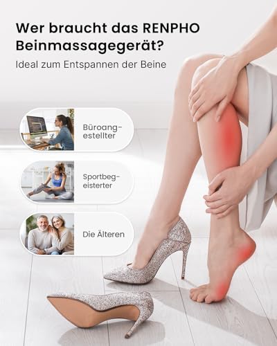 Venen-Massagegerät RENPHO Beinmassagegerät, Luftkompression