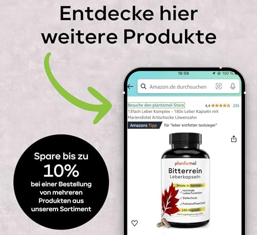 Pflanzliche Beruhigungsmittel plantomol 200mg Apigenin Kapseln