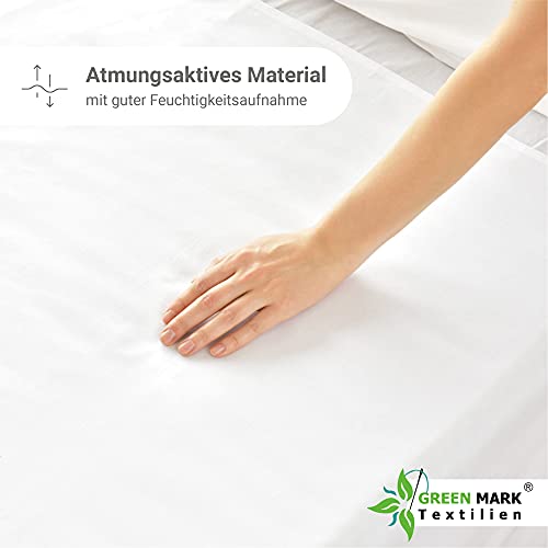 Bettlaken GREEN MARK Textilien 2er Pack Betttuch//Haustuch