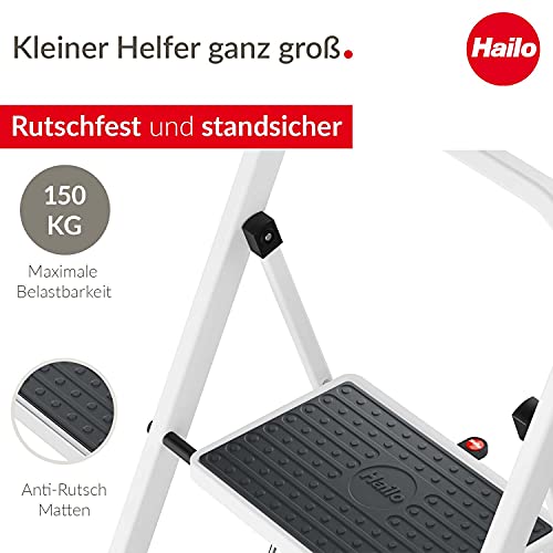 Trittleiter Hailo HobbyStep Stahl-Klapptritt-Leiter