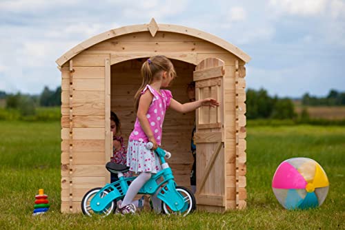 Spielhaus TIMBELA Kinder aus Holz MIT BÖDEN im Freien