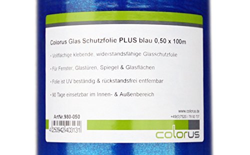 Glasschutzfolie Colorus Premium 50 cm x 100 m Fensterschutzfolie