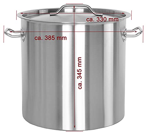 Kochtopf 20 Liter Beeketal ‘BKT-21’ Gastronomie Kochtopf ca. 20 L