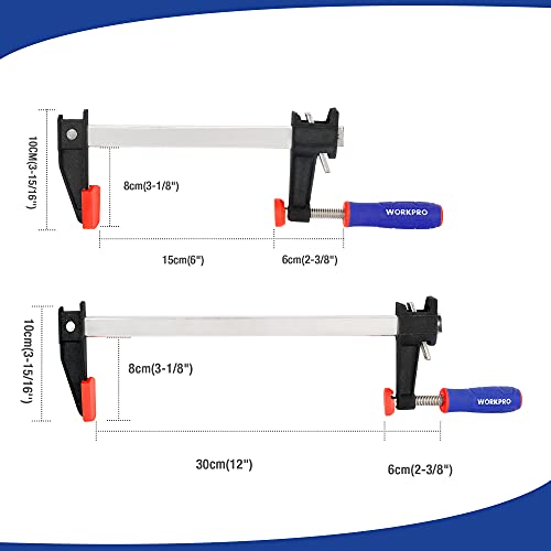 Schraubzwingen WORKPRO Set 4 Stück Spanner