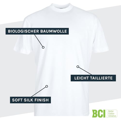 Weißes T-Shirt Herren Suitable Obra T-Shirt Rundhalsausschnitt